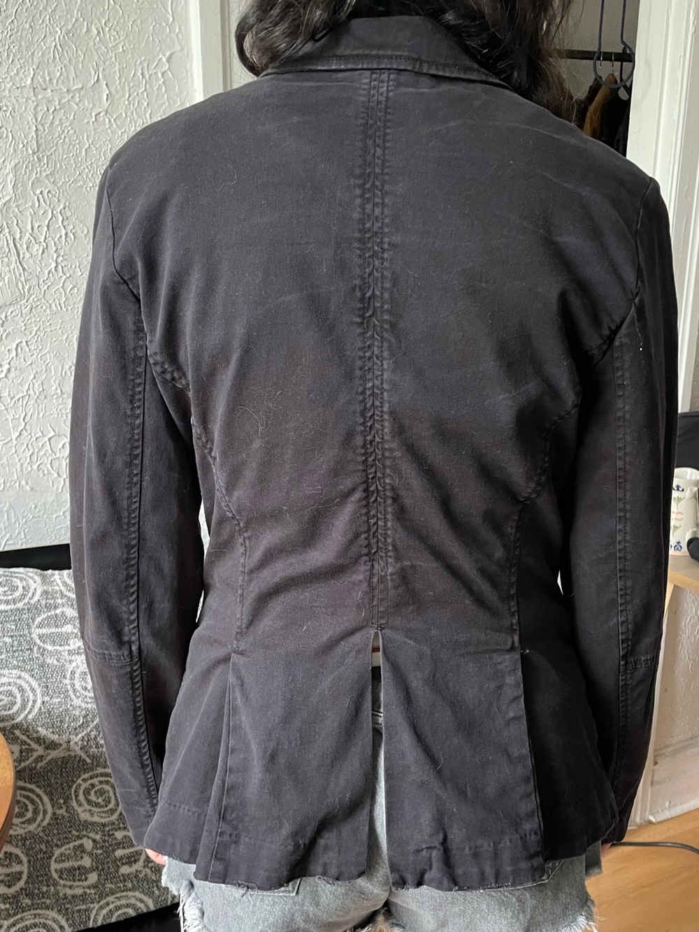Free People Military-Style Buttoned Blazer, size LARGE, vintage Y2K - Picture 4 of 14